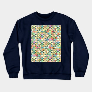 Gilded Moroccan Mosaic Tiles Crewneck Sweatshirt